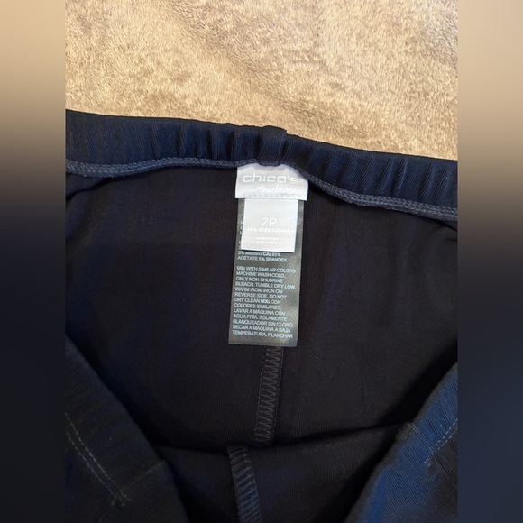 Chico’s travelers Black top and pants size 2P (12-14) - Picture 11 of 11